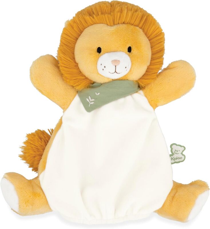  les amis nougat the lion handpuppet yellow 25 cm 